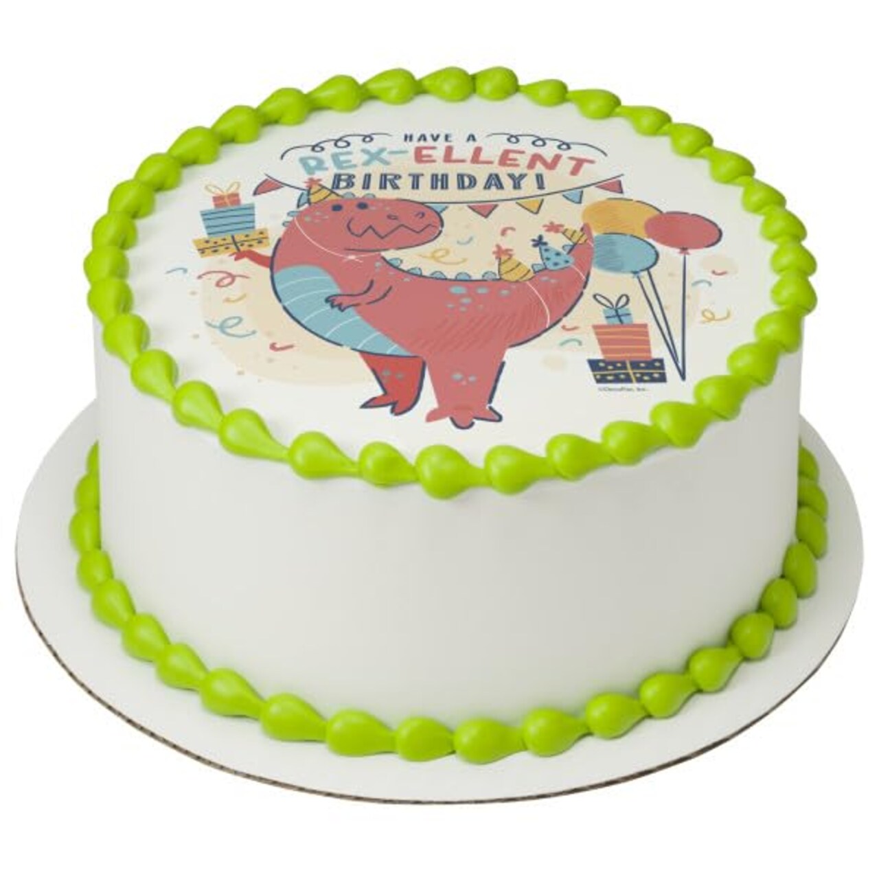 Hav a REX-ellent Birthday PhotoCake® Edible Cake Topper Icing Image,